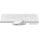 Клавиатура+мышь A4tech Fstyler F1010-WHITE, 105 клавиш, 150см, FN 12 Multimedia, 1600 DPI, USB