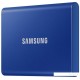 Внешний SSD диск 2000Gb Samsung T7 USB 3.2 Gen.2 (10 Гбит/c) AES 256 Синий, MU-PC2T0H/WW