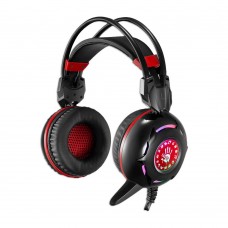 Наушники+микрофон игровые Bloody G300-Black+Red <20Hz-20kHz, 32 Om, 100dB (1KHz), 2.2m>