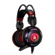 Наушники+микрофон игровые Bloody G300-Black+Red <20Hz-20kHz, 32 Om, 100dB (1KHz), 2.2m>