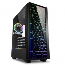 Компьютерный корпус Sharkoon RGB LIT100 <ATX, 2x3.5, 6x2.5, 2xUSB 3.0, 1xUSB 2.0, Audio, 436*206*481mm>