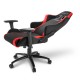 Игровое кресло Sharkoon Skiller SGS2 Black/Red <Ткань, Газлифт 4, подлокотник 3D>