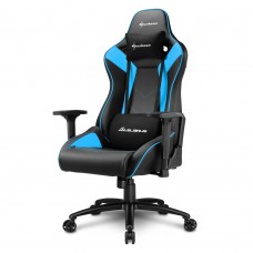 Игровое кресло Sharkoon Elbrus 3 Black/Blue <Cинтетическая кожа, Газлифт 4, подлокотник 3D>