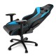 Игровое кресло Sharkoon Elbrus 3 Black/Blue <Cинтетическая кожа, Газлифт 4, подлокотник 3D>