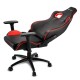 Игровое кресло Sharkoon Elbrus 2 Black/Red <Синтетическая кожа, Газлифт 4, подлокотник 3D>