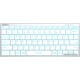 Клавиатура A4tech Fstyler FX61-White-LED <USB, SLIM, серый корпус, белая подсветка>