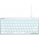 Клавиатура A4tech Fstyler FX61-White-LED <USB, SLIM, серый корпус, белая подсветка>