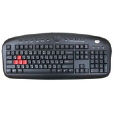 Клавиатура игровая A4tech KB-28G USB, Black, сменные красные клавиши A,S,W,D