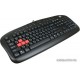 Клавиатура игровая A4tech KB-28G USB, Black, сменные красные клавиши A,S,W,D