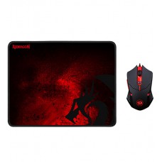 Мышь Defender Redragon M601BA, USB, Mouse+pad Optical 3200 dpi, 6 buttons, black (78226)