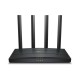 Маршрутизатор беспроводной AX1500 GbE Tp-Link Archer AX12 < Wi‑Fi 6 AX1500 Dual Band Wireless Gigabit Router, 1201 Мбит/с 5 GHz 11ax + 300Mbps 2.4GHz 11n, Совместим со стандартами Wi-Fi 802.11a/b/g/n/ac/ax, 1 Gigabit WAN + 4 Gigabit LAN, Wireless On/Of