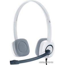 Гарнитура Logitech H150 White (белая, 2 x 3.5мм, элементы управления на кабеле, кабель 1.8м) (M/N: A-00029) (981-000350)