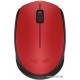 Мышь беспроводная Logitech M171 Red (красная, оптическая, 1000dpi, 2.4 GHz/USB-ресивер) (M/N: M-R0060 / C-U0010) (910-004641)