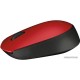 Мышь беспроводная Logitech M171 Red (красная, оптическая, 1000dpi, 2.4 GHz/USB-ресивер) (M/N: M-R0060 / C-U0010) (910-004641)