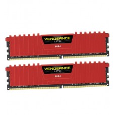 Оперативная память DDR4 16 GB {комплект} <3200MHz> Corsair Vengeance LPX, CMK16GX4M2B3200C16R, (2x8GB), red