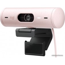 Веб-камера Logitech Brio 500 Rose (Full HD, 1080p/30fps, автофокус, zoom 4x, угол обзора 90° по диагонали, стереомикрофон, 4Мп) (960-001421)