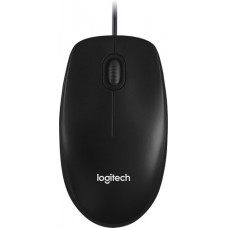 Мышь Logitech M100 Black (черная, оптическая, 1000dpi, USB, 1.8м)  (910-006652)