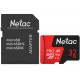 Карта памяти MicroSD, Netac P500 Extreme Pro 32GB 100MB/s Class 10, + SD Adapter