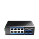 Коммутатор индустриальный гигабитный 8-портовый CUDY IG1008S2P <8+2 Port Aluminum Industrial PoE Switch, 1000Mbps 8-Port RJ45+2-Port SFP, 802.3at/af, Din-rail design, Power supply: DC12~52V work temperature:-40 °C-80°C>