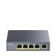 Коммутатор PoE+ GbE  5-портовый CUDY GS1005P <5-Port 10/100/1000M PoE+ Switch 60W, 5 10/100/1000M ports with 4POE+ Ports Unmanaged Switch with UL power adapter IEEE802.3af / IEEE802.3at, 60W External>