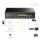 Коммутатор PoE+  6-портовый CUDY FS1006P <6 RJ-45 10/100M PSE ports with 4 POE Ports Unmanaged Desktop Switch, support 4-port IEEE 802.3at PoE+ (Port-1 to Port-4), Supports PoE power up to 30W for each PoE port, CCTV Mode (Transmit distance up to 250m 