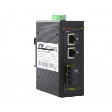 Коммутатор PoE индустриальный 2-портовый ONV IPS31032P-S <2 порта 10/100Mbps PoE 802.3af/at (max 30W на порт), 1 порт Optical 10/100M, SC Singlemode (25km) Dual Fiber, 1310nm (Модуль в комплекте), бюджет мощности PoE 60W (адаптер питания в комлекте)>