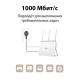 Сетевой адаптер Powerline Tp-Link TL-PA7017P KIT <AV1000 комплект 2-портовых гигабитных адаптеров Powerline со встроенной электророзеткой, скорость передачи данных по электросети до 1000 Мбит/с, 21порт  GbE, поддержка HomePlug AV2, 2 устройства в компл