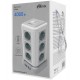 Сетевой фильтр + зарядка Ritmix RM-2124, 2m, Белый, 12 розеток, 4 USB, white