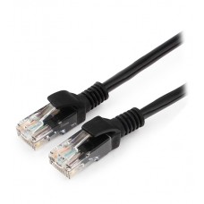 Патч-корд Гарнизон PC-UTP-5e-1-BK, Чёрный, Cable Patch cord UTP 5e-Cat 1 m black