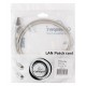 Патч-корд Cablexpert PP22-1M, серый, Cable Patch cord FTP 5e-Cat 1 m