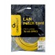 Патч-корд Cablexpert PP12-5M/Y, желтый, Cable Patch cord UTP 5e-Cat 5 m