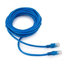 Патч-корд Cablexpert PP12-5M/B, синий, Cable Patch cord UTP 5e-Cat 5 m