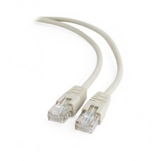 Патч-корд Cablexpert PP12-5M, серый, Cable Patch cord UTP 5e-Cat 5 m