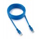 Патч-корд Cablexpert PP12-3M/B, синий, Cable Patch cord UTP 5e-Cat 3 m