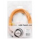 Патч-корд Cablexpert PP12-2M/O, оранжевый, Cable Patch cord UTP 5e-Cat 2 m