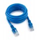 Патч-корд Cablexpert PP12-2M/B, синий, Cable Patch cord UTP 5e-Cat 2 m