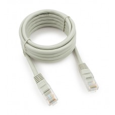 Патч-корд Cablexpert PP12-2M, серый, Cable Patch cord UTP 5e-Cat 2 m