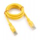 Патч-корд Cablexpert PP12-1M/Y, желтый, Cable Patch cord UTP 5e-Cat 1 m