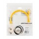 Патч-корд Cablexpert PP12-1M/Y, желтый, Cable Patch cord UTP 5e-Cat 1 m