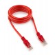 Патч-корд Cablexpert PP12-1.5M/R, красный, Cable Patch cord UTP 5e-Cat 1.5 m