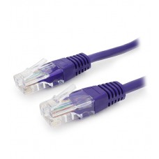 Патч-корд Cablexpert PP12-0.25M/V, фиолетовый, Cable Patch cord UTP 5e-Cat 0.25 m