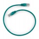 Патч-корд Cablexpert PP12-0.25M/G, зеленый, Cable Patch cord UTP 5e-Cat 0.25 m