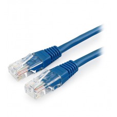 Патч-корд Cablexpert PP12-0.25M/B, синий, Cable Patch cord UTP 5e-Cat 0.25 m