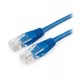 Патч-корд Cablexpert PP10-0.5M/B, синий, Cable Patch cord UTP 5e-Cat 0.5 m