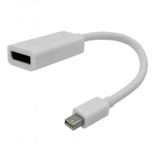 Конвертер MiniDP m -> Displayport, Cablexpert A-mDPM-DPF-001-W, белый, Converter, MiniDisplayPort DisplayPort, white