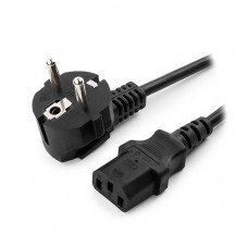 Кабель питания, Cablexpert PC-186-VDE-3M, 3м, Черный, Cable power, Schuko - C13, black