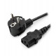 Кабель питания, Cablexpert PC-186-VDE-3M, 3м, Черный, Cable power, Schuko - C13, black