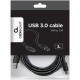 Кабель USB, Cablexpert CCP-USB2-AMCM-10, 3м, Cable Type A - Type C, USB 2.0, QC3.0, 3A/36W, black