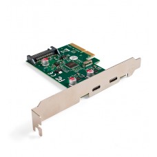 Переходник 3.0 -> 2 x USB 3.1 Type-C, I/O Card converter, PCI-E ExeGate EXE-313