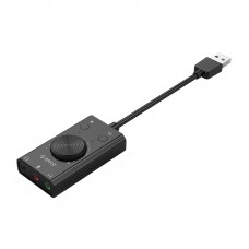 Звуковая карта внешняя USB ORICO SC2-BK-EP <USB2.0, 15Hz-25KHz>